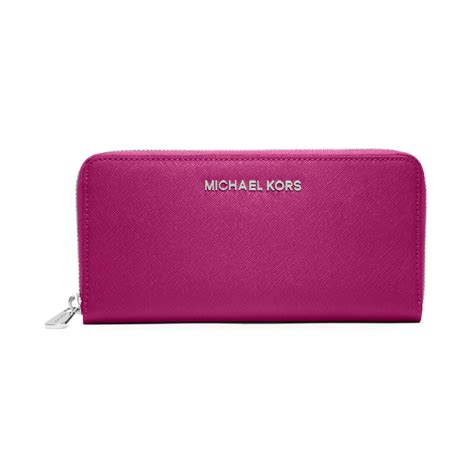 michael kors fuschia pink wallet|Michael Kors hot pink wallet.